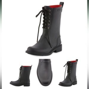Rag and Bone Ansel Lace Up Rain Boots